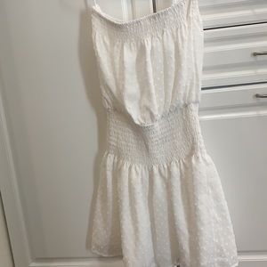 White dotted dress